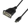 StarTech.com USB C to Serial Adapter Cable with COM Port Retention - 16  (40cm) USB Type C to RS232 (DB9) Serial Conver