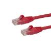 StarTech.com 2m CAT6 Ethernet Cable - Red CAT 6 Gigabit Ethernet Wire -650MHz 100W PoE RJ45 UTP Network Patch Cord Snag