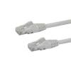 StarTech.com 2m CAT6 Ethernet Cable - White CAT 6 Gigabit Ethernet Wire -650MHz 100W PoE RJ45 UTP Network Patch Cord Sn