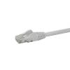 StarTech.com 2m CAT6 Ethernet Cable - White CAT 6 Gigabit Ethernet Wire -650MHz 100W PoE RJ45 UTP Network Patch Cord Sn