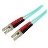 StarTech.com Fiber Optic Cable - 10 Gb Aqua - Multimode Duplex 50 125 - LSZH - LC LC - 1 m