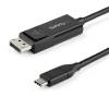StarTech.com 3ft (1m) USB C to DisplayPort 1.2 Cable 4K 60Hz - Bidirectional DP to USB-C or USB-C to DP Reversible Vide