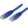 StarTech.com 1 ft. CAT6 Ethernet cable - 10 Pack - ETL Verified - Blue CAT6 Patch Cord - Snagless RJ45 Connectors - 24 