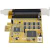 StarTech.com 8-Port PCI Express RS232 Serial Adapter Card - PCIe RS232 Serial Card - 16C1050 UART - Multiport Serial DB