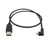 StarTech.com Micro-USB Charge-and-Sync Cable M M - Left-Angle Micro-USB - 24 AWG - 0.5 m