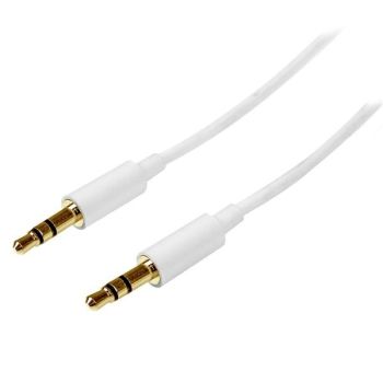 CABLE 2M AUDIO ESTEREO 3.5MM MINIJACK PLUG MACHO MACHO       .