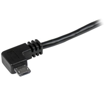 CABLE DE 2M MICRO USB CONECTOR ACODADO A LA DERECHA            . 2