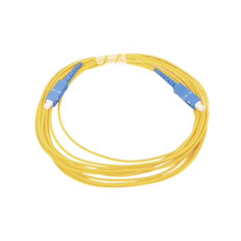 JUMPER DE FIBRA ÓPTICA MONOMODO SCUPC - SCUPC SIMPLEX, COLOR AMARILLO, 5 METROS