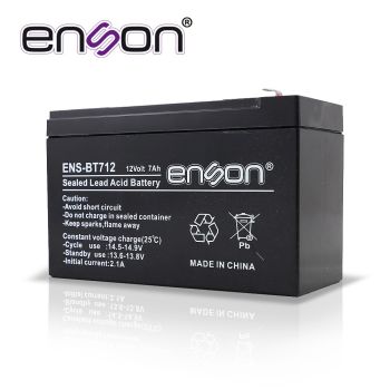 BATERIA RECARGABLE 12V 7A ENSON ENS-BT712, 12 V,NEGRO 