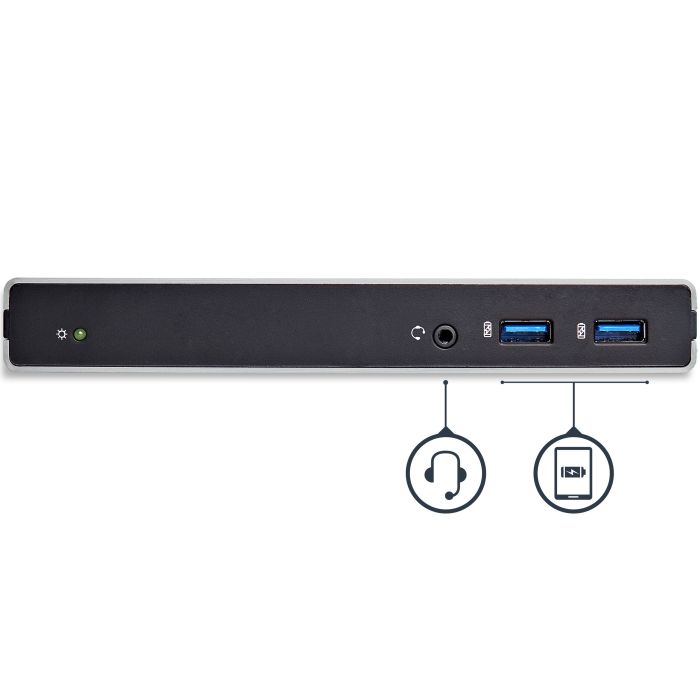 REPLICADOR DE PUERTOS USB 3.0 UNIVERSAL HDMI VGA DVI ETHERNET .