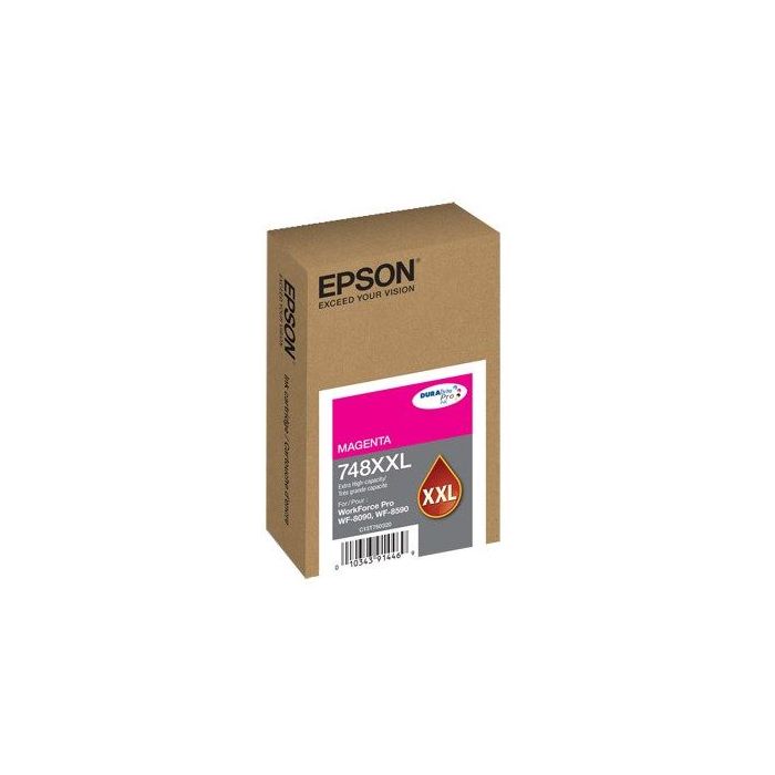 CARTUCHO EPSON T748XXL CAPACIDAD EXTRA ALTA WF-6090WF-6590 COLOR MAGENTA