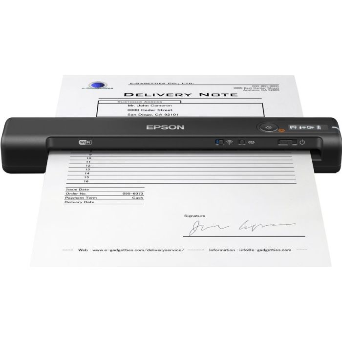 ESCÁNER EPSON WORKFORCE ES-60W PORTÁTIL INALÁMBRICO RESOLUCIÓN 600 DPI