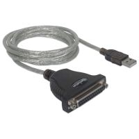 CONVERTIDOR MANHATTAN PARA IMPRESORA USB-A A PARALELO DB25 COLOR PLATA