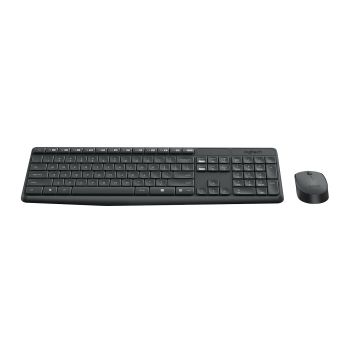 TECLADO LOGITECH CON MOUSE INALAMBRICO COLOR NEGRO MK235  2