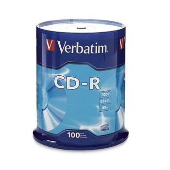 CD VERBATIM R 52X 80 MIN 700MB C100