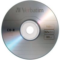 DISCO COMPACTO VERBATIM CD-R 80MIN 700MB 52X PAQUETE C50 PZAS
