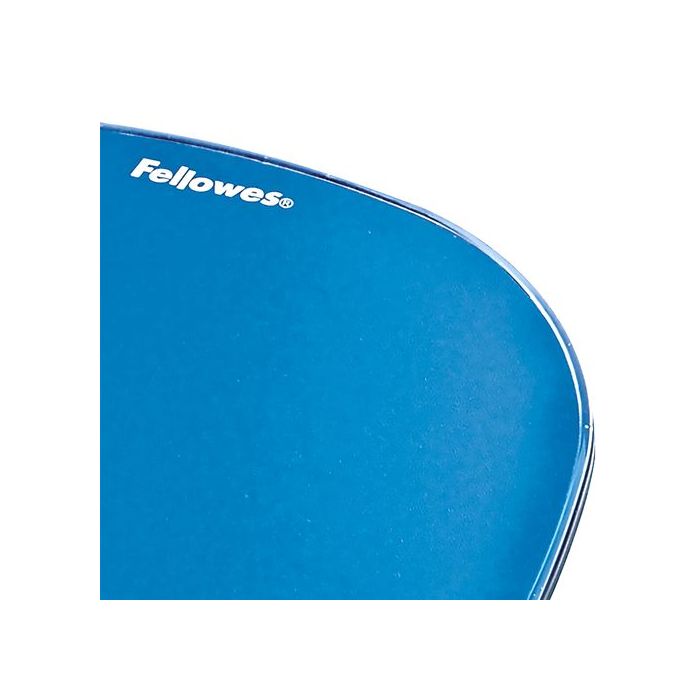 MOUSE PAD FELLOWES CON REPOSAMUÑECAS DE GEL CRYSTAL COLOR AZUL