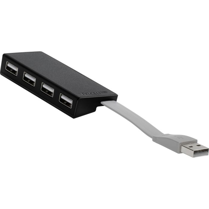 CONCENTRADOR USB TARGUS DE 4 PUERTOS 2.0 COLOR NEGRO