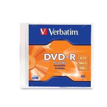 DVD-R VERBATIM 4.7GB 16X SINGLE SLIM CASE