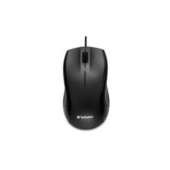 MOUSE VERBATIM ALÁMBRICO USB 1000 DPI - NEGRO 2