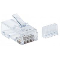 PLUG INTELLINET RJ45 CAT6 UTP MULTIFILAR 50 MICRAS PRO BOTE C90 PZAS