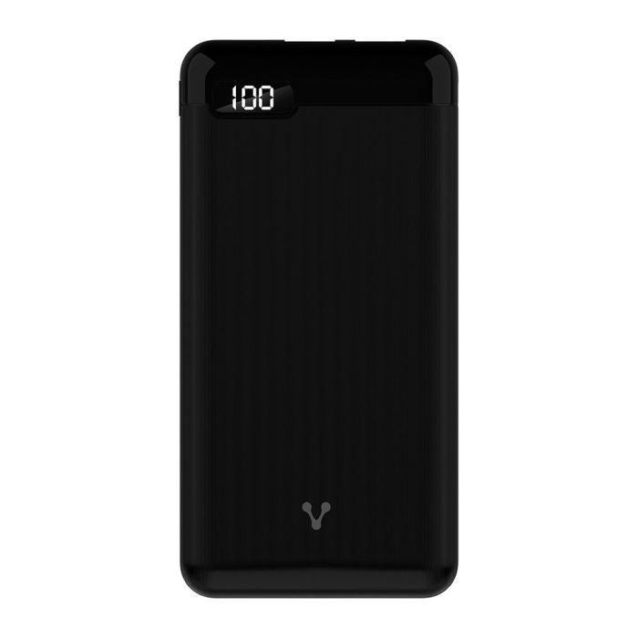 POWER BANK VORAGO PB-45010000 MAH NEGRO USB Y TIPO C LCD 