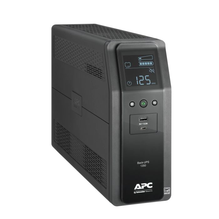 BACK UPS APC 1350VA810W 120V 10 TOMAS DE SALIDA 2 PUERTOS USB DE CARGA AVR INTERFAZ LCD LAM