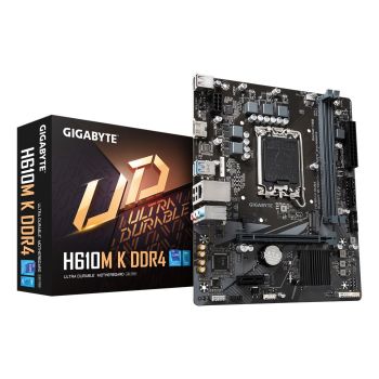 TARJETA MADRE GIGABYTE H610M K 2XDDR4 64GB 3200MHZ PCIE 4.0 M.2 1XHDMI S 1700 12TH 13TH GEN MATX