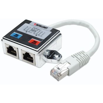 DISTRIBUIDOR INTELLINET RJ45 MODULAR 1X2 CAT5E