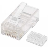 PLUG INTELLINET RJ45 CAT 6 UTP SÓLIDO BOTE C100 PZAS