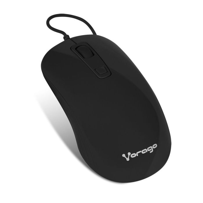 MOUSE VORAGO MO-102 NEGRO OPTICO ALAMBRICO 10001600 DPIS U