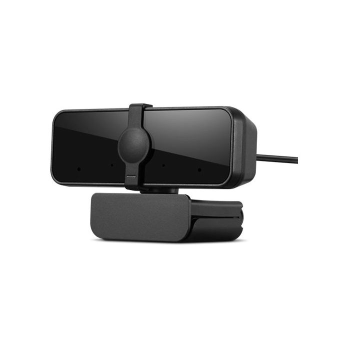 CÁMARA WEB LENOVO ESSENTIAL FHD 1080P 2 MICRÓFONOS INTEGRADOS VISIÓN 95° USB COLOR NEGRO