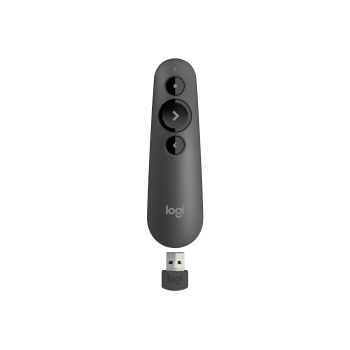PRESENTADOR LOGITECH R500S LÁSER REMOTO INALÁMBRICO COLOR NEGRO