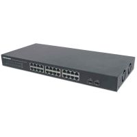 INTELLINET SWITCH DE 24 PUERTOS GIGABIT ETHERNET CON 2 PUERTOS SFP