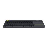 TECLADO LOGITECH K400 PLUS INALÁMBRICO CTOUCHPAD COLOR NEGRO