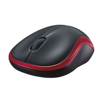 MOUSE LOGITECH M185 INALÁMBRICO COLOR ROJO