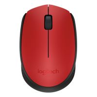 MOUSE LOGITECH M170 INALÁMBRICO PLUG AND PLAY USB COLOR ROJO