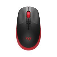 MOUSE LOGITECH M190 FULL SIZE INALÁMBRICO 1000 DPI USB COLOR ROJO