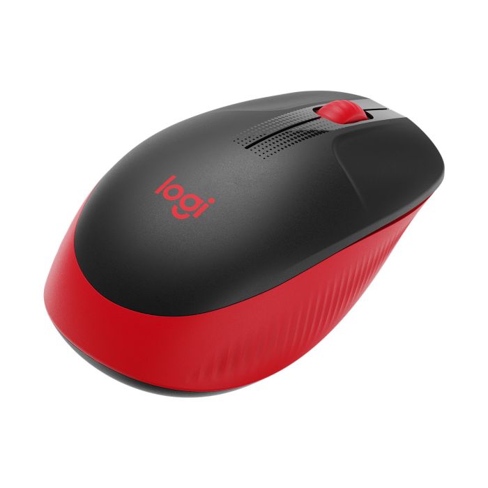 MOUSE LOGITECH M190 FULL SIZE INALÁMBRICO 1000 DPI USB COLOR ROJO