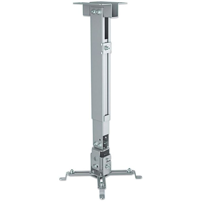 SOPORTE PROYECTOR MANHATTAN 20 KG MONTAJE TECHOPARED MOVIMIENTO ARTICULADO COLOR PLATA