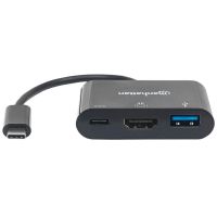 DOCKING MANHATTAN USB-C A HDMI MULTIPUERTOS COLOR NEGRO
