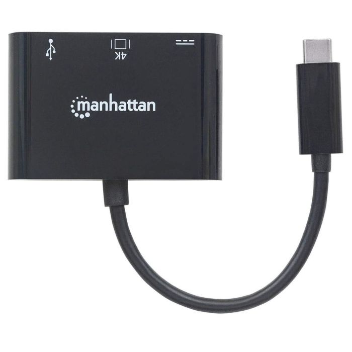 DOCKING MANHATTAN USB-C A HDMI MULTIPUERTOS COLOR NEGRO