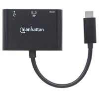 DOCKING MANHATTAN USB-C A HDMI MULTIPUERTOS COLOR NEGRO