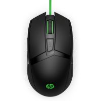 MOUSE HP 300 PAVILION GAMING 5000 DPI COLOR NEGRO-VERDE