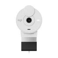 CÁMARA WEB LOGITECH BRIO 300 1080P USB-C CON CORRECCIÓN ILUMINACIÓN AUTOMÁTICA MICRÓFONO COLOR BLANCO CRUDO
