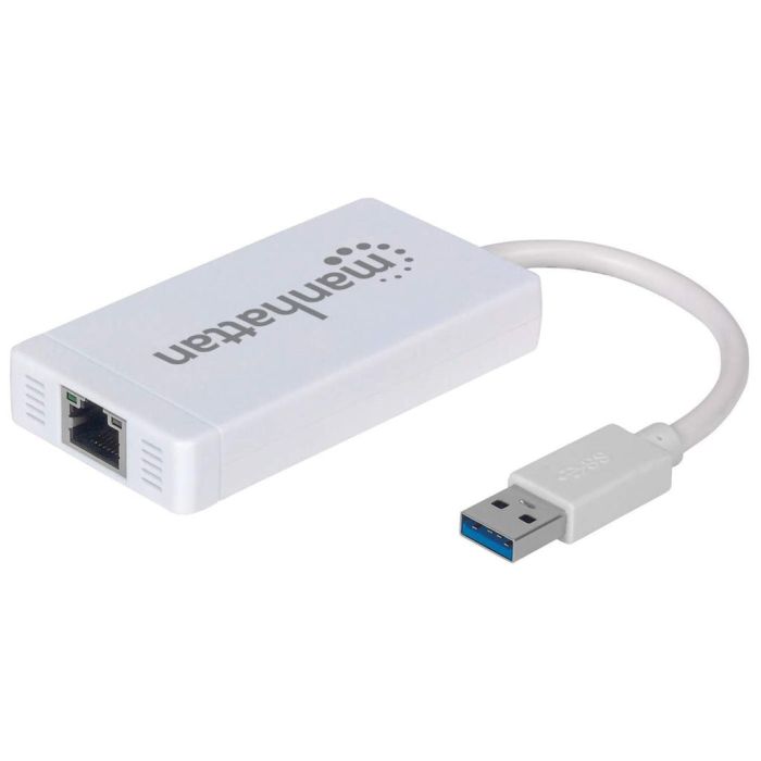 HUB MANHATTAN USB 3.0 CON 3 PUERTOSADAPTADOR GIGABIT ETHERNET