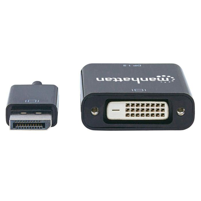 ADAPTADOR MANHATTAN DISPLAYPORT 1.2A M A DVI-D H ACTIVO COLOR NEGRO
