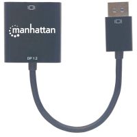 ADAPTADOR MANHATTAN DISPLAYPORT 1.2A M A DVI-D H ACTIVO COLOR NEGRO