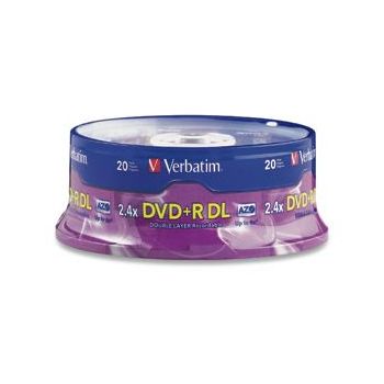 DVD+R VERBATIM DL 8.5GB 2.4X SPINDLE C20 