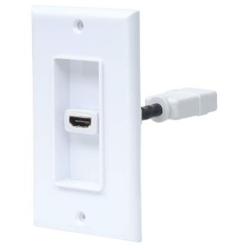 JACK HDMI MANHATTAN BLANCO FACEPLATE CON 1 PUERTO 771719   